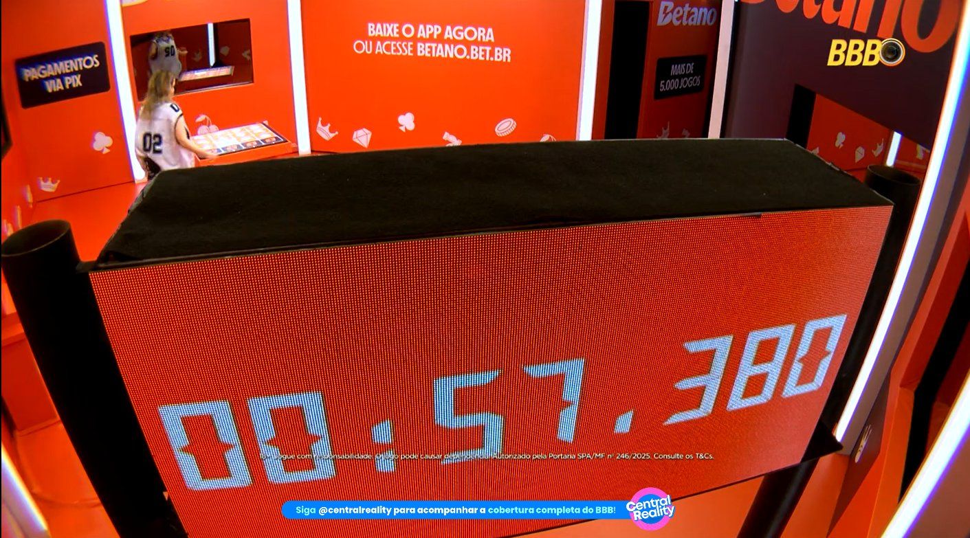 Os participantes do BBB 26 disputam, na tarde desta quinta-feira (26), a primeira etapa da Prova do L&iacute;der. | Foto: Gshow