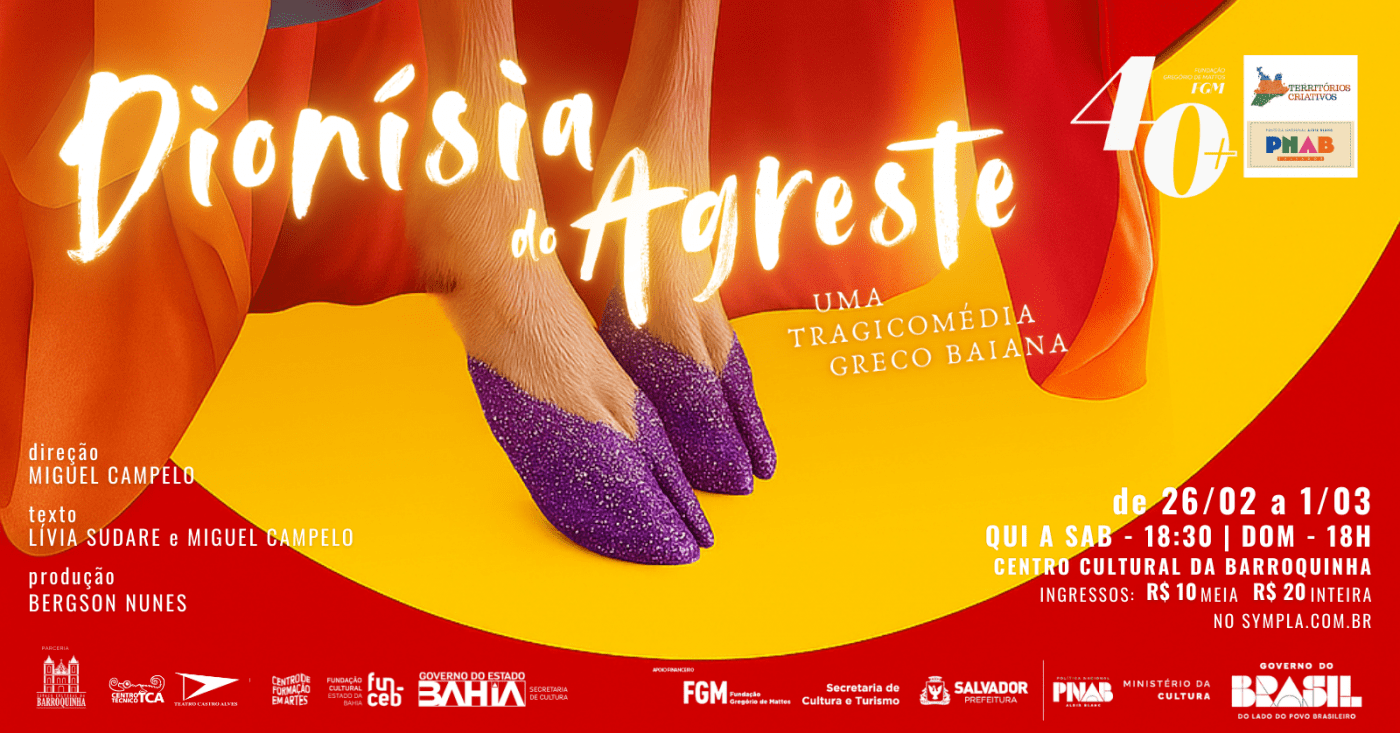 Dion&iacute;sia do Agreste &ndash; uma tragicom&eacute;dia greco-baiana &eacute; o novo espet&aacute;culo do coletivo drag As Rainhas do Centro. | Foto: Divulga&ccedil;&atilde;o