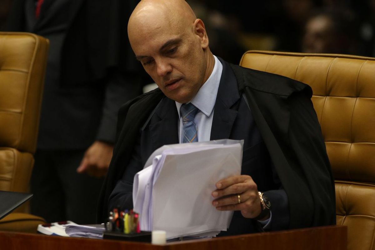 Ministro Alexandre de Moraes, do Supremo Tribunal Federal (STF), nega pedido de pris&atilde;o domiciliar para Bolsonaro. Foto: Fabio Pozzebom / Ag&ecirc;ncia Brasil