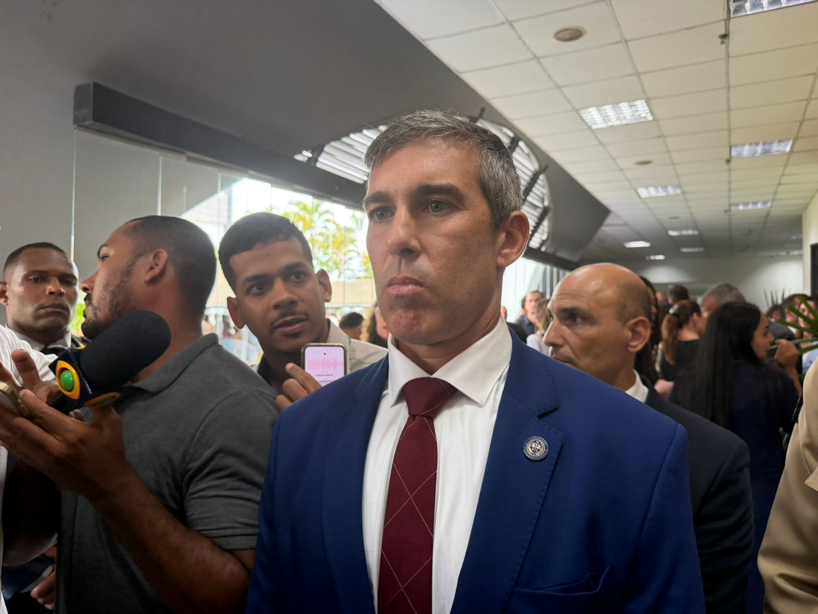 O secret&aacute;rio de Seguran&ccedil;a P&uacute;blica da Bahia Marcelo Werner comentou o assassinato do cabo Glauber Rosa Santos. | Foto: Jo&atilde;o Tramm/Aratu On