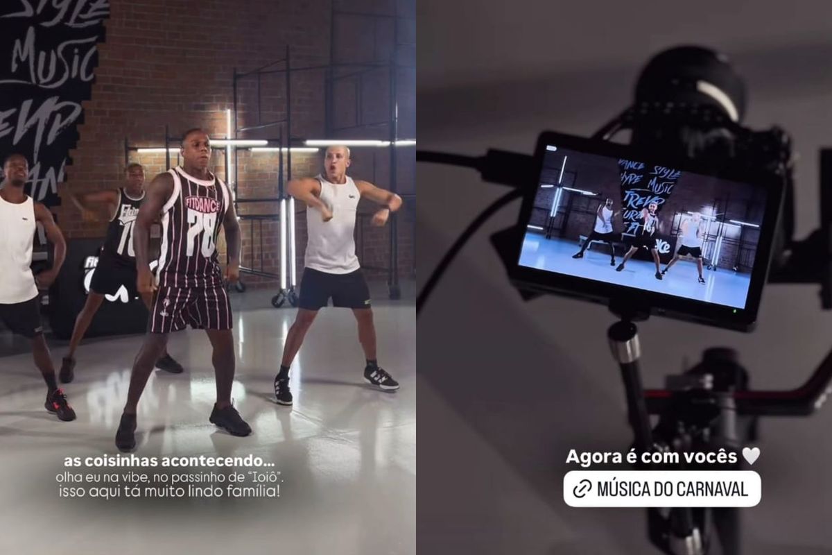 Oh Pol&ecirc;mico grava coreografia de I&ocirc;i&ocirc; em parceria com FitDance. Foto: Reprodu&ccedil;&atilde;o / Redes sociais
