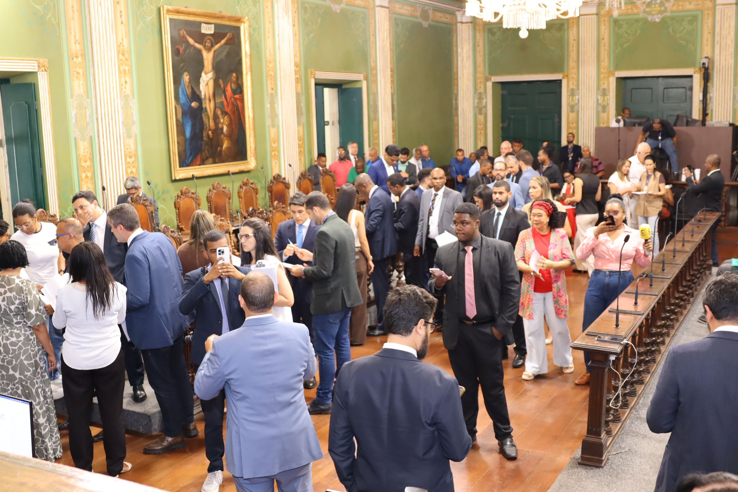 Sess&atilde;o na C&acirc;mara de Salvador | Foto: Antonio Queir&oacute;s/CMS