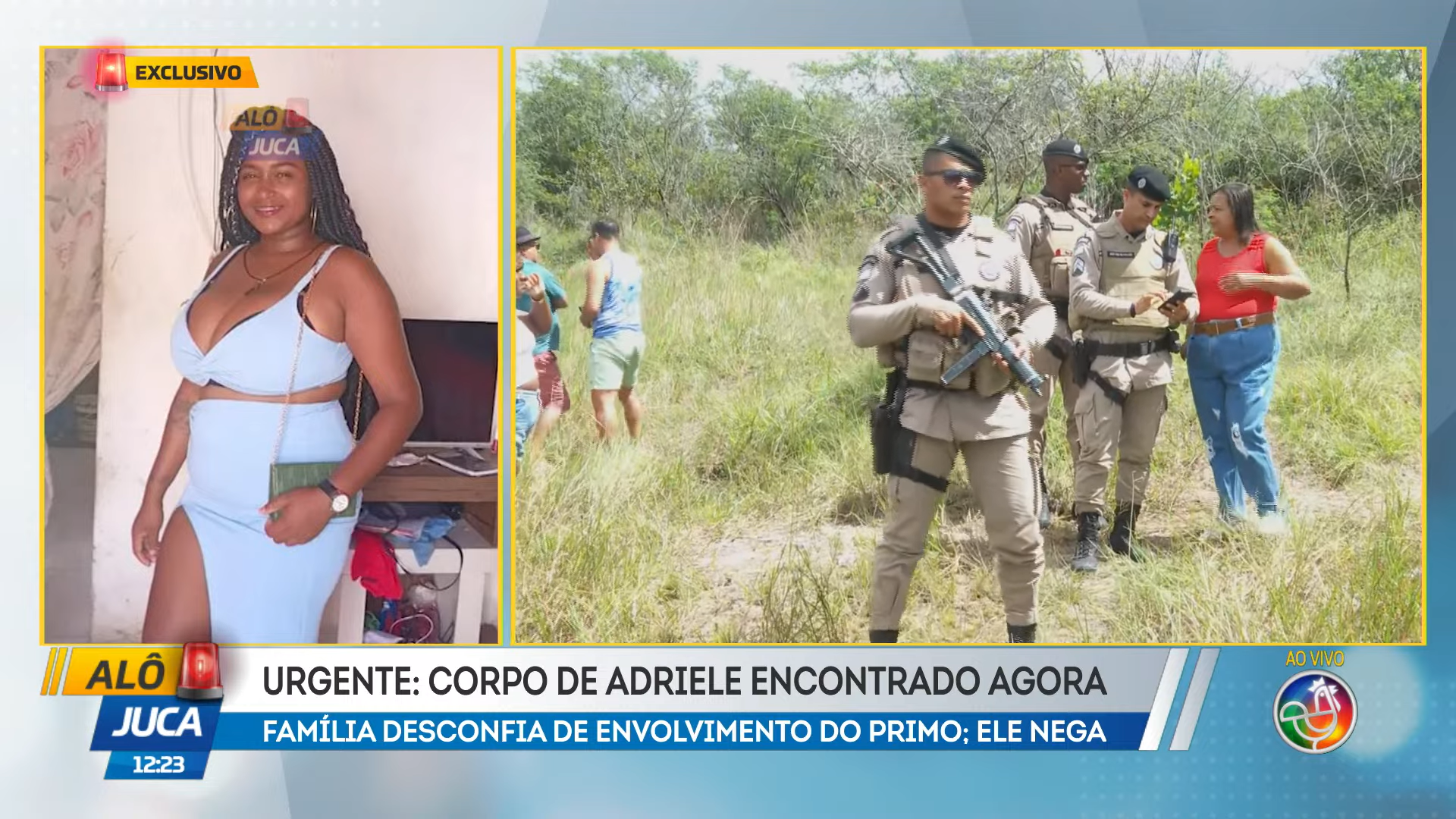 A jovem estava desaparecida desde a manh&atilde; de segunda-feira (27), quando saiu de casa, na cidade de Governador Mangabeira, na Bahia. | Foto: Reprodu&ccedil;&atilde;o/TV Aratu