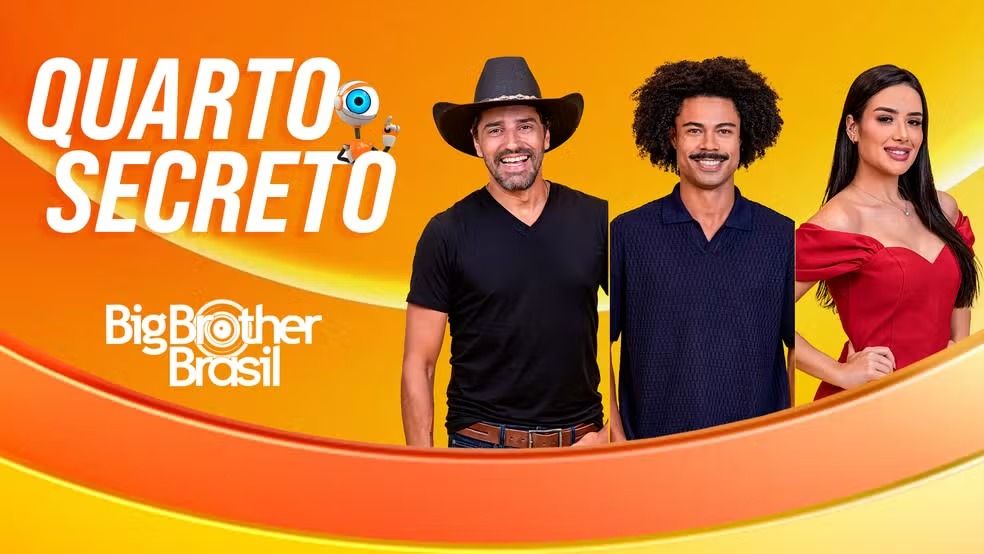 Os brothers Alberto Cowboy, Breno e Jordana disputam o 7&ordm; Pared&atilde;o do BBB 26, que &eacute; falso. | Foto: Gshow