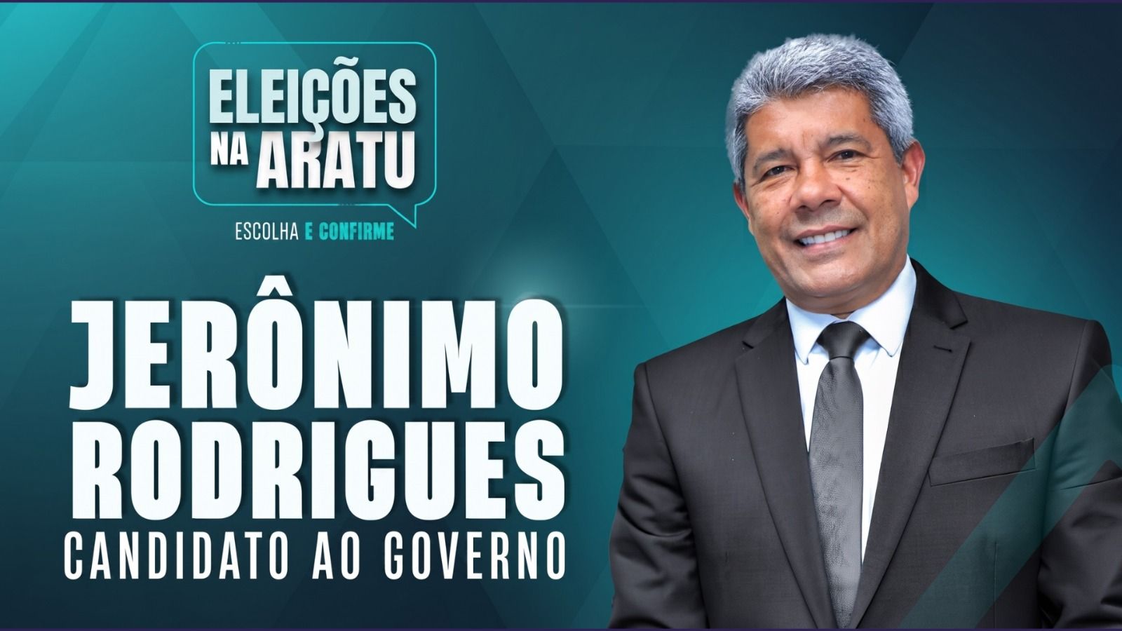 A série de sabatinas promovida pela TV Aratu com os candidatos ao Governo da Bahia continua nesta terça-feira (4), às 13h, com a participação do governador Jerônimo Rodrigues (PT). | Foto: Divulgação/TV Aratu