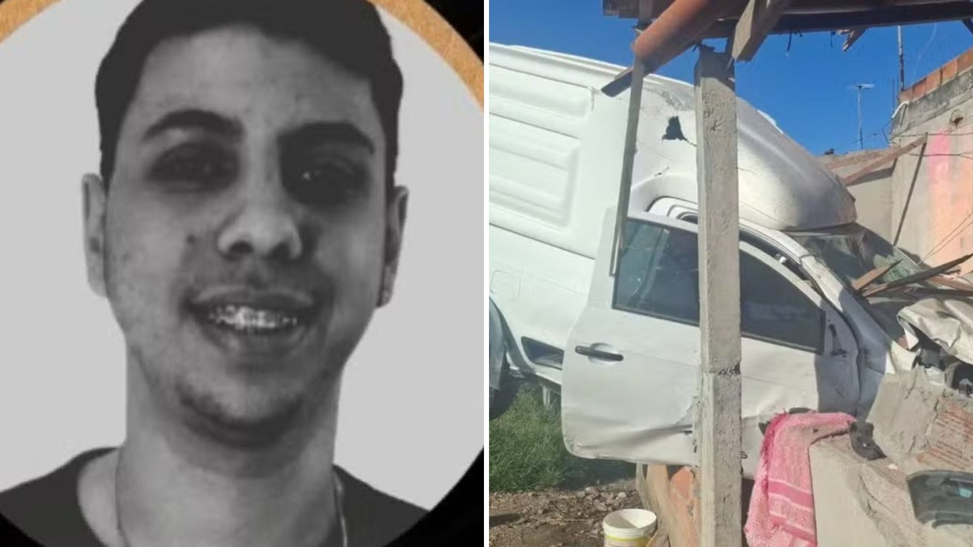  Jovem morre após carro invadir casa na Bahia. Foto: Redes sociais