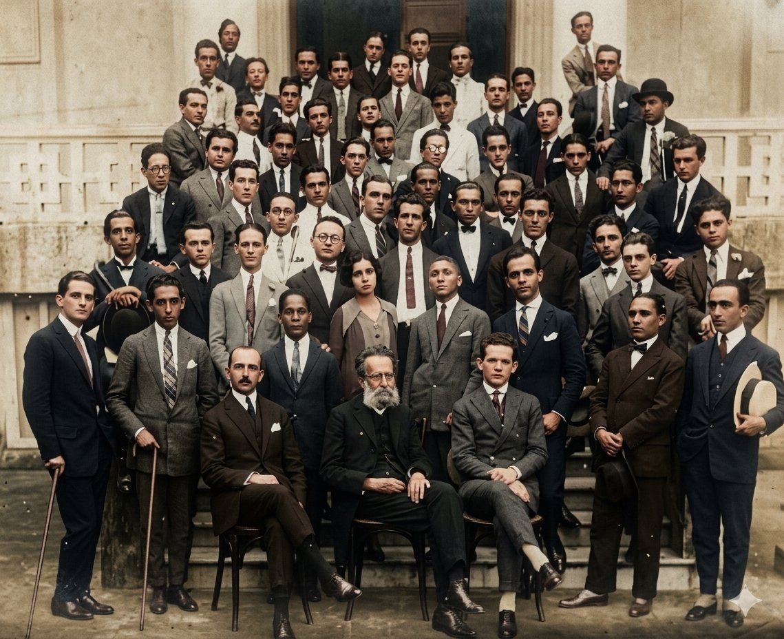 Neste domingo (5), um perfil no X recuperou fotos antigas da turma de Nise na Faculdade de Medicina da Ufba com a ajuda de Inteligência Artificial (IA). | Foto: @Deligtsubs/X