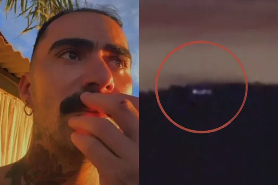 Luzes vistas no céu no Paraná durante o último fim de semana geraram especulações da visita de um ET ao Brasil nas redes sociais. | Foto: Redes Sociais