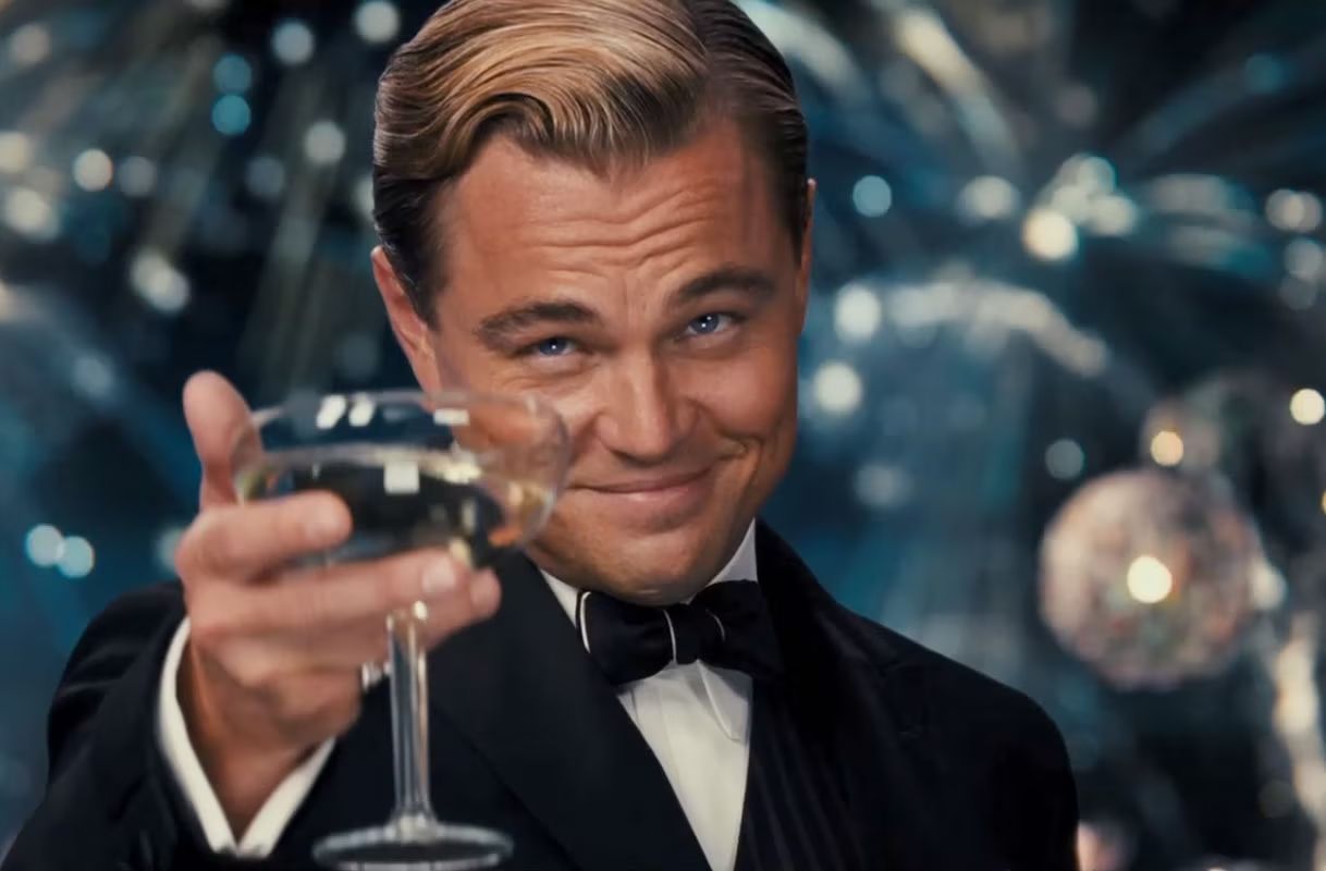 Na lideran&ccedil;a est&aacute; Leonardo DiCaprio, com 95,08%, vencedor de uma estatueta do Oscar. | Foto: Divulga&ccedil;&atilde;o/The Great Gatsby