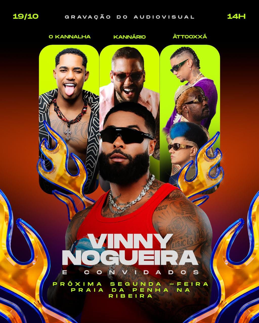 O cantor Vinny Nogueira grava seu novo audiovisual na segunda-feira (19), na Praia da Penha, no bairro da Ribeira, em Salvador. | Foto: Divulga&ccedil;&atilde;o