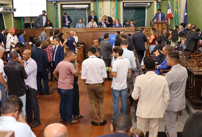 A C&acirc;mara Municipal de Salvador aprovou, nesta quarta-feira (17), a Lei de Diretrizes Or&ccedil;ament&aacute;rias (LDO) para o exerc&iacute;cio de 2027. | Reprodu&ccedil;&atilde;o: CMS