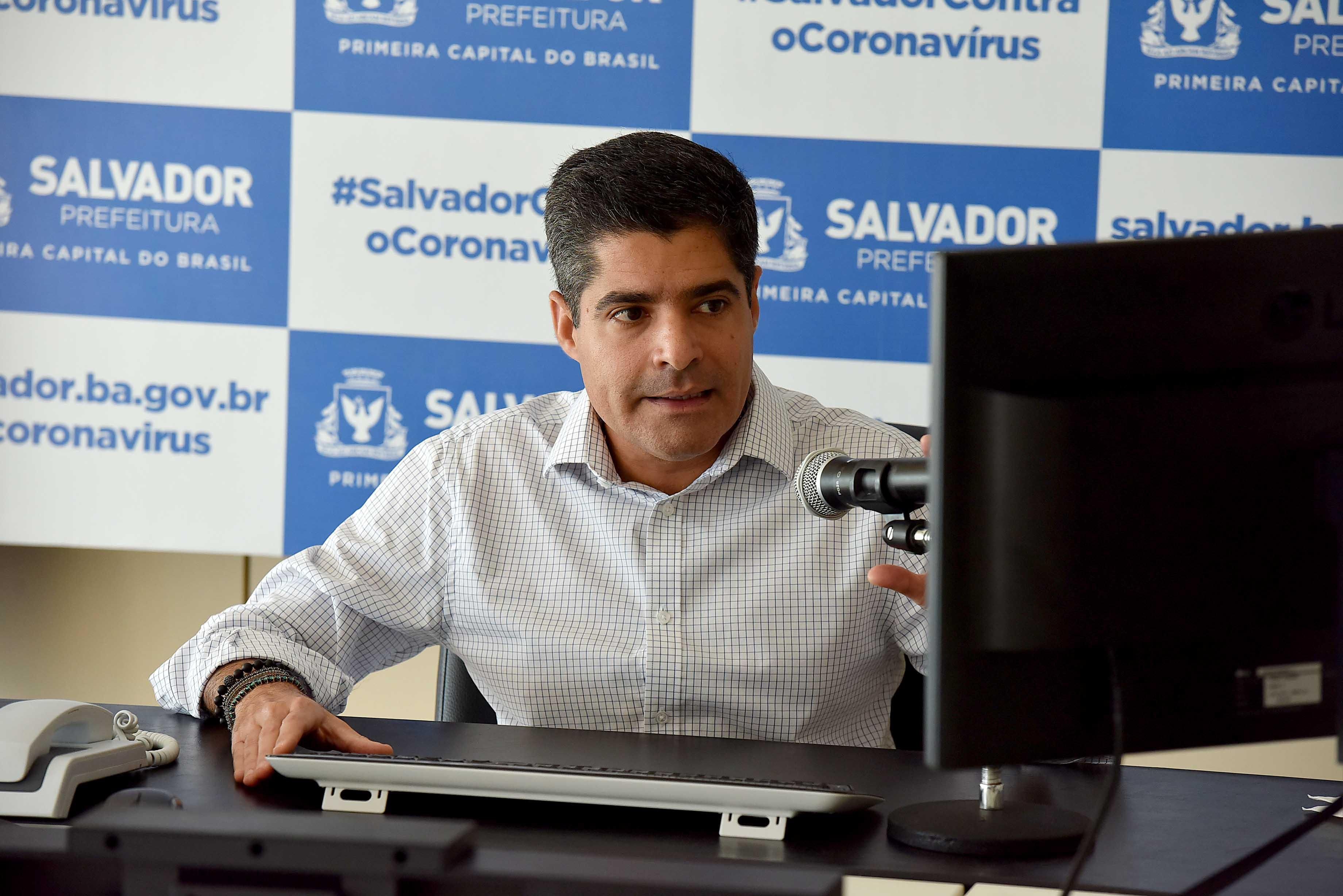 ACM Neto durante último ano de gestão como prefeito de Salvador | Foto: Mac Haack/Secom