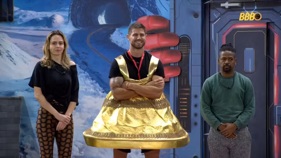 Ao final da din&acirc;mica de s&aacute;bado (14), Leandro, Jonas Sulzbach e Ana Paula Renault foram indicados ao Pared&atilde;o no BBB 26. | Foto: Gshow
