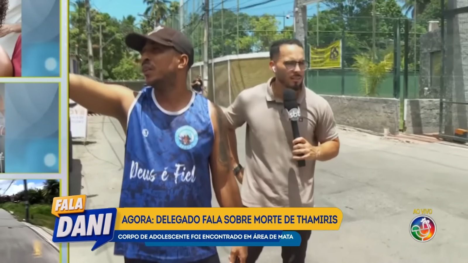 O suspeito era vizinho de Thamiris, tinha proximidade com a fam&iacute;lia e chegou a participar das buscas pela jovem. | Foto: Reprodu&ccedil;&atilde;o/TV Aratu