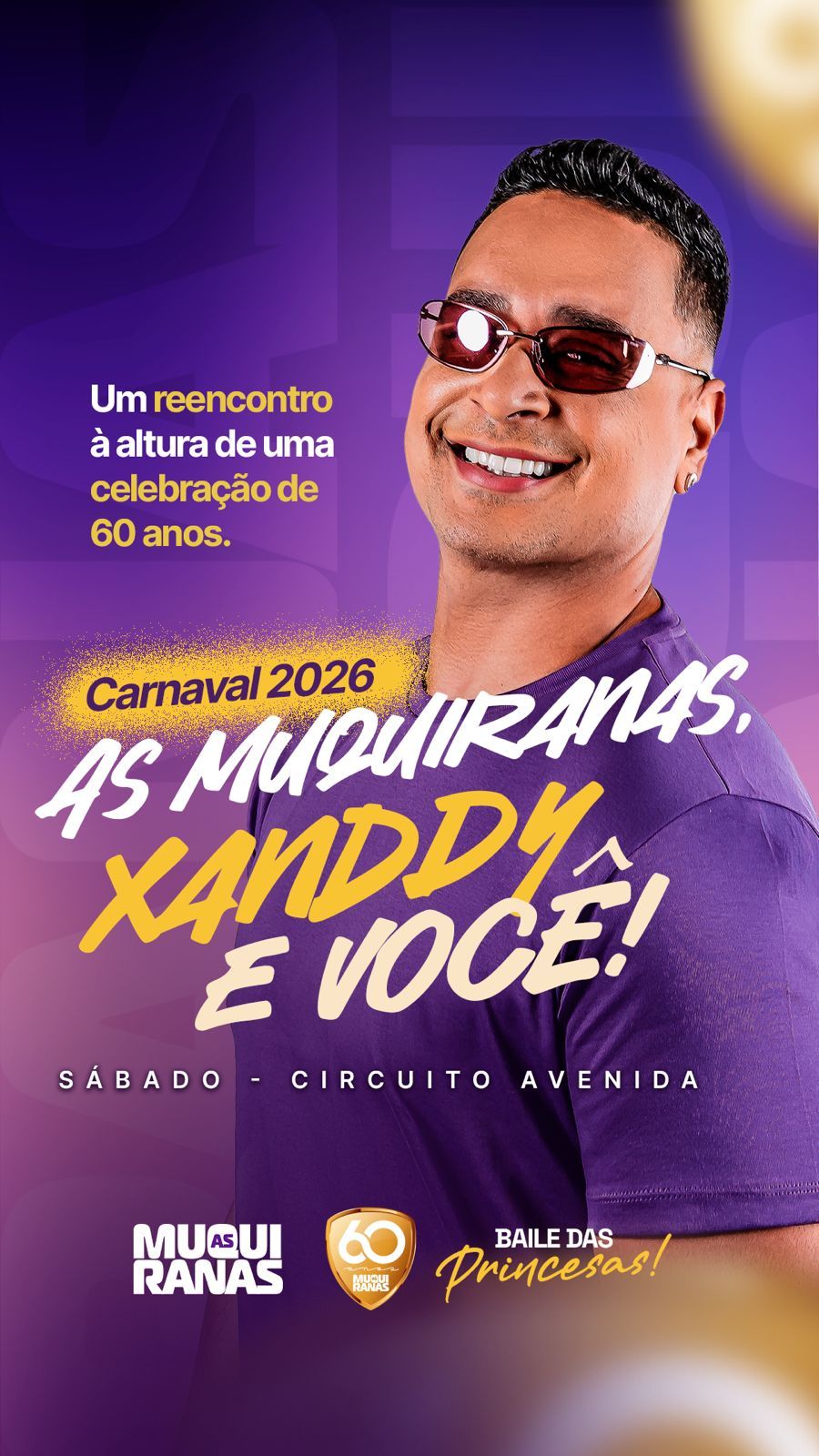 Xanddy retornará ao bloco 'As Muquiranas' em 2026 | Imagem: divulgação