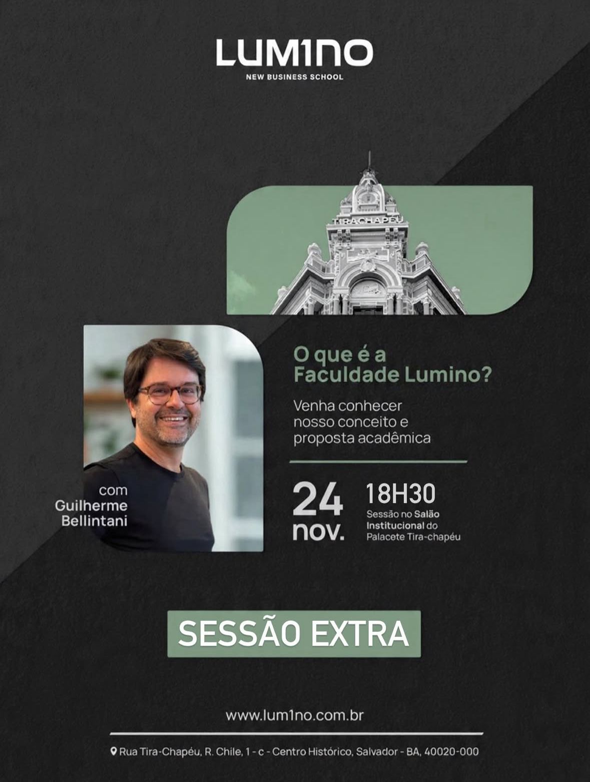 A sessão especial contará com a participação de Guilherme Bellintani, empresário e ex-presidente do Esporte Clube Bahia. | Foto: Divulgação
