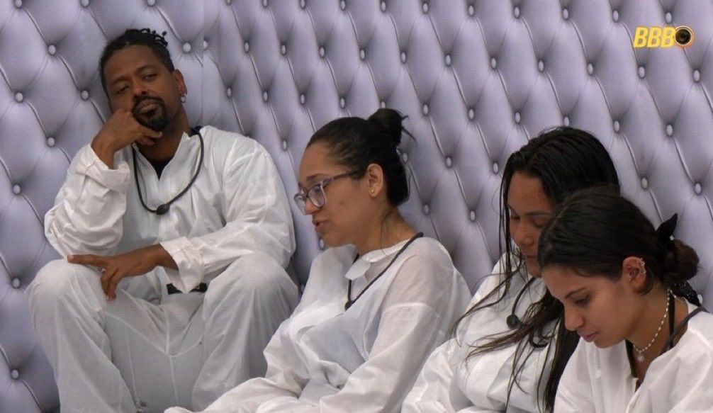 Mesmo recebendo palavras de apoio e incentivo dos colegas, Ricardo n&atilde;o resistiu. | Foto: Reprodu&ccedil;&atilde;o/Globoplay