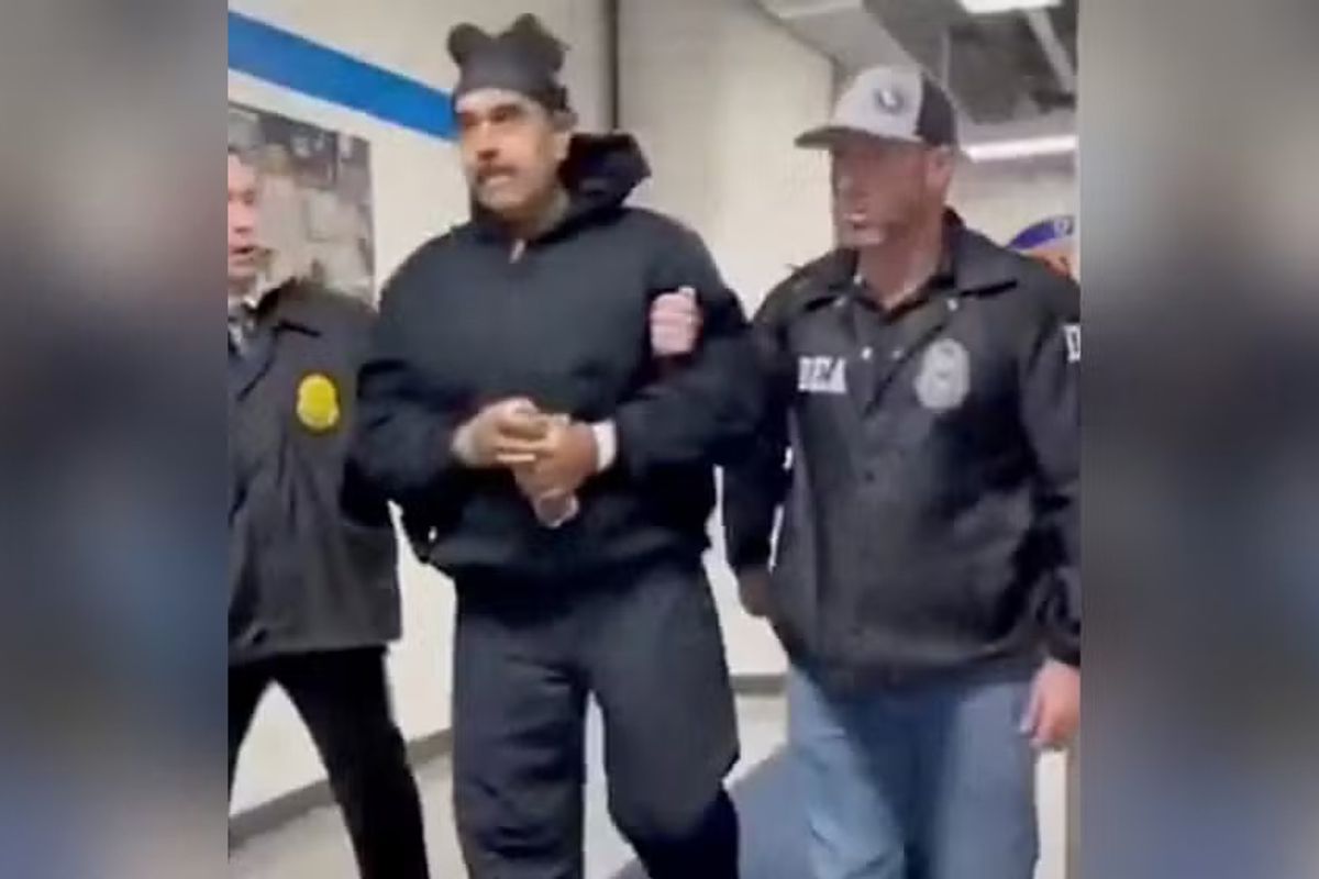 V&iacute;deo mostra maduro detido nos Estados Unidos &mdash; Foto: Reprodu&ccedil;&atilde;o