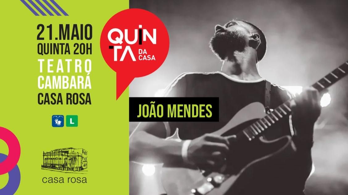 O músico, compositor e produtor musical João Mendes inaugura a temporada 2026 do projeto Quinta da Casa. | Foto: Divulgação