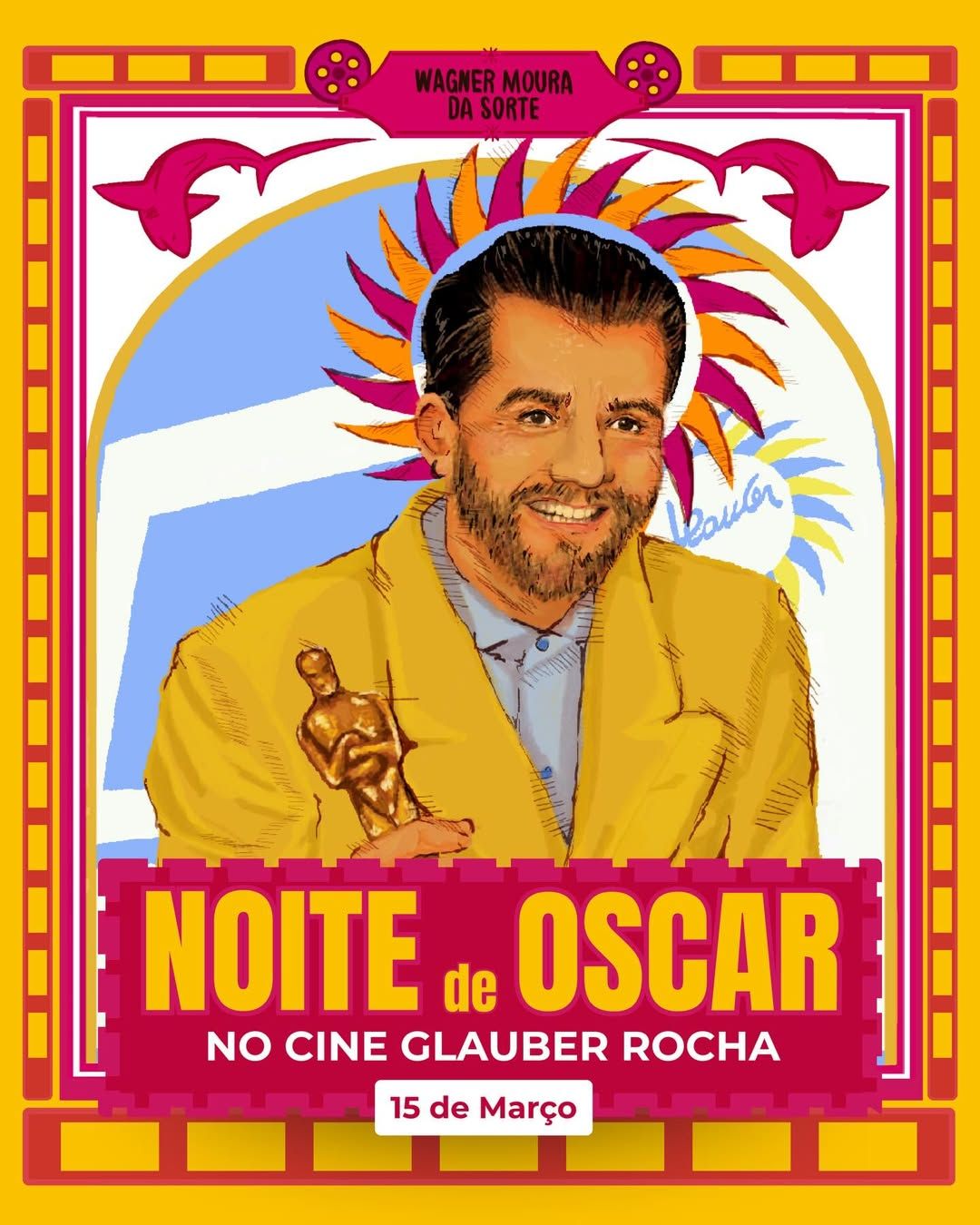 O Cine Glauber Rocha realizará uma programação especial para o Oscar 2026, no dia 15 de março. | Foto: Redes Sociais
