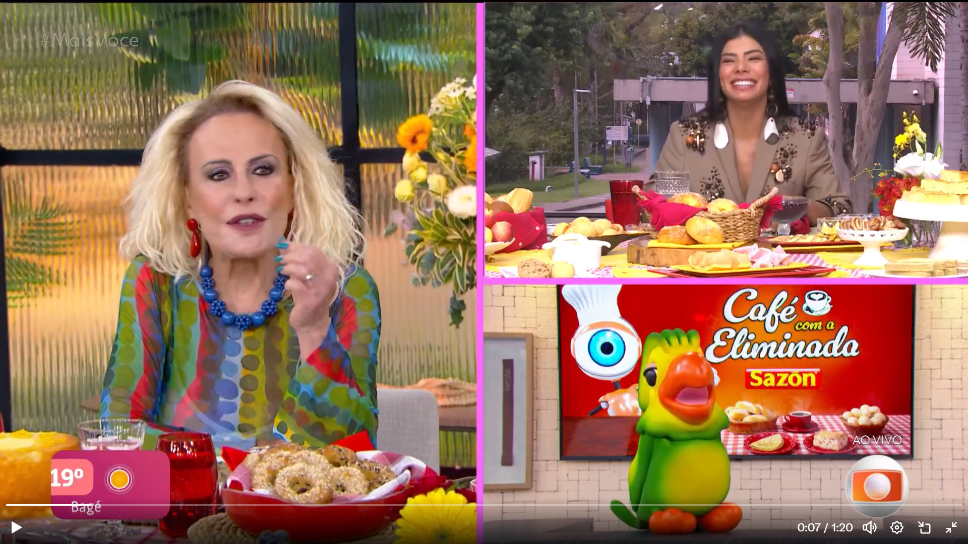 Na manh&atilde; desta segunda-feira (13), Marciele, do BBB 26, participou do Caf&eacute; com o Eliminado no&nbsp;Mais Voc&ecirc;, e falou sobre Jonas e Jordana. | Foto: TV Globo