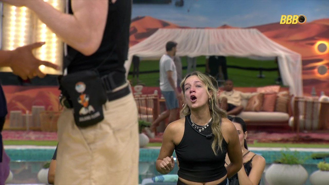 No s&aacute;bado (7), durante o programa ao vivo, o Duelo de Risco definiu a primeira emparedada da semana. | Foto: Gshow