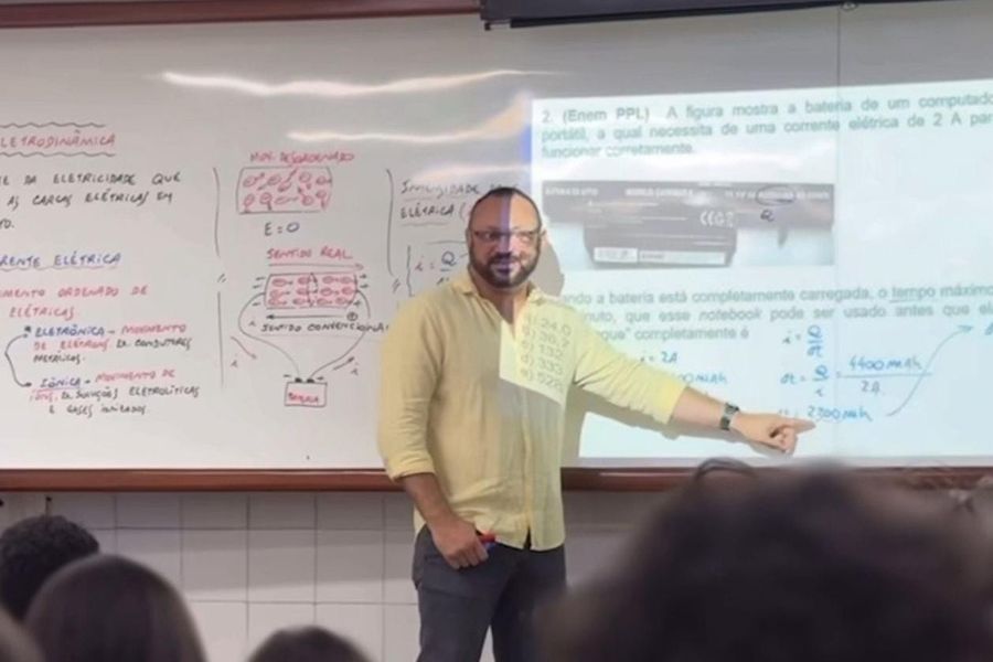 Professor de Física Tomás Wilson. Foto: Acervo Pessoal