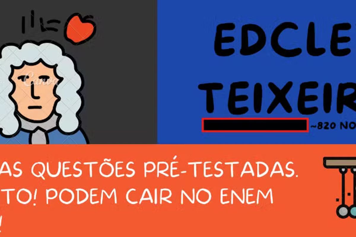 Propaganda do curso de Edcley. Foto: Reprodução