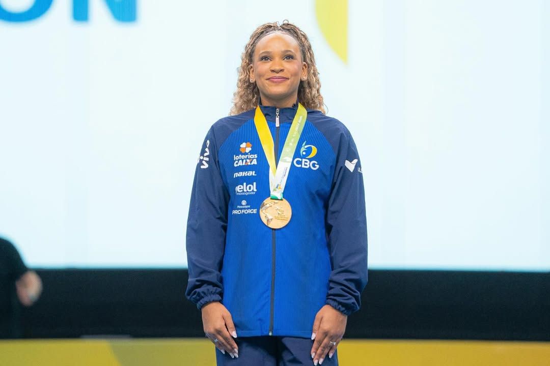 O ouro conquistado no Pan-Americano marca mais um cap&iacute;tulo importante no retorno de Rebeca &agrave;s competi&ccedil;&otilde;es internacionais. | Foto: Anderson Brasil/CRF