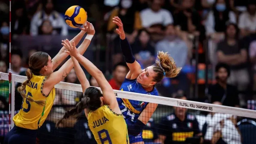 Em 5 Mundiais, Itália nunca havia vencido uma partida contra o Brasil. Foto: Divulgação / FIVB 