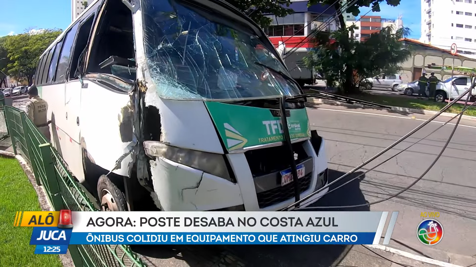 Em nota, a prefeitura afirmou que o acidente n&atilde;o teve rela&ccedil;&atilde;o com falha mec&acirc;nica ou imprud&ecirc;ncia do condutor. | Foto: Reprodu&ccedil;&atilde;o/TV Aratu