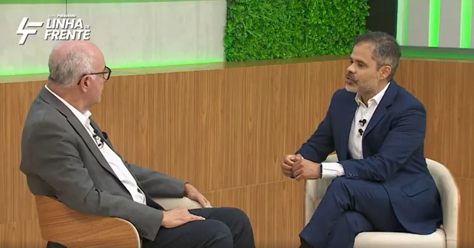 Aleluia é entrevistado por Pablo Reis no Linha de Frente | Foto: TV Aratu