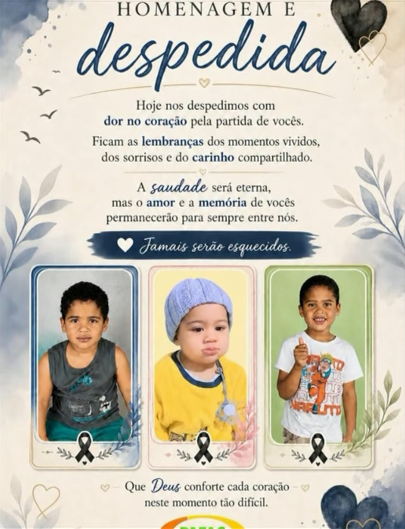 A crian&ccedil;a conseguiu sair do im&oacute;vel para pedir socorro, mas n&atilde;o conseguiu evitar a morte dos irm&atilde;os. | Foto: Redes Sociais