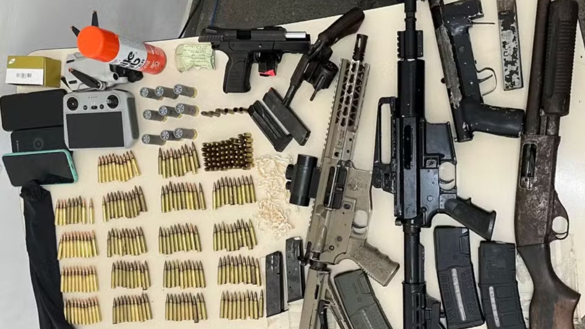 Confronto com a pol&iacute;cia no sul da Bahia.  Foto: CIPE/PM