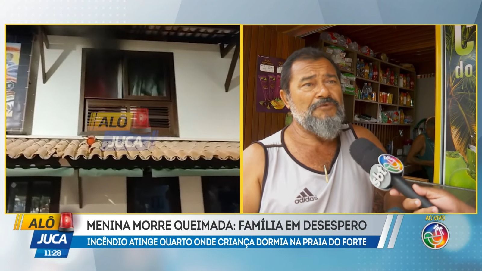 O corpo da criança foi encontrado carbonizado entre os escombros. | Foto: Reprodução/TV Aratu