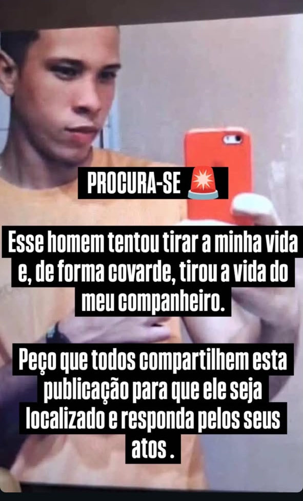 A jovem também afirmou que o ex-companheiro havia perdido o emprego após apresentar problemas de comportamento. | Foto: Redes Sociais