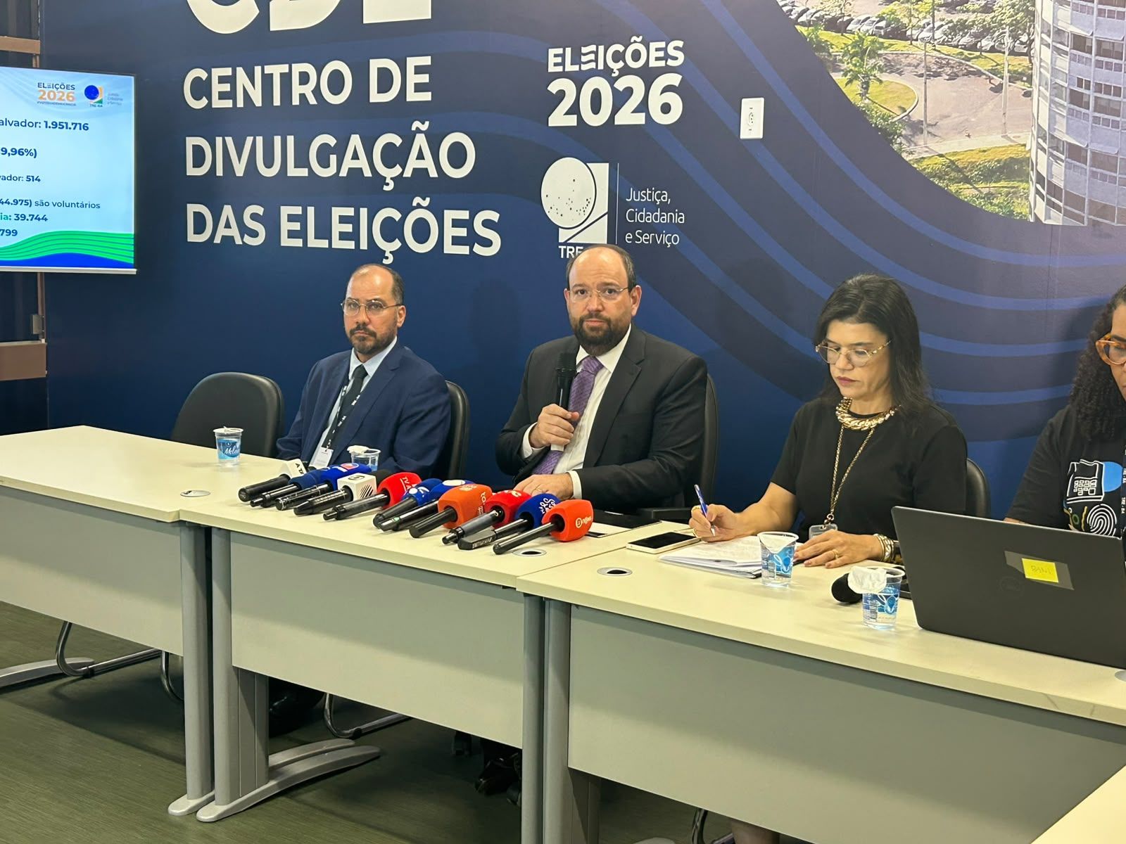 Em coletiva de imprensa, o magistrado afirmou que as solicita&ccedil;&otilde;es foram analisadas no &acirc;mbito do poder de pol&iacute;cia da Justi&ccedil;a Eleitoral. | Foto: Victor Hernandes/Aratu On