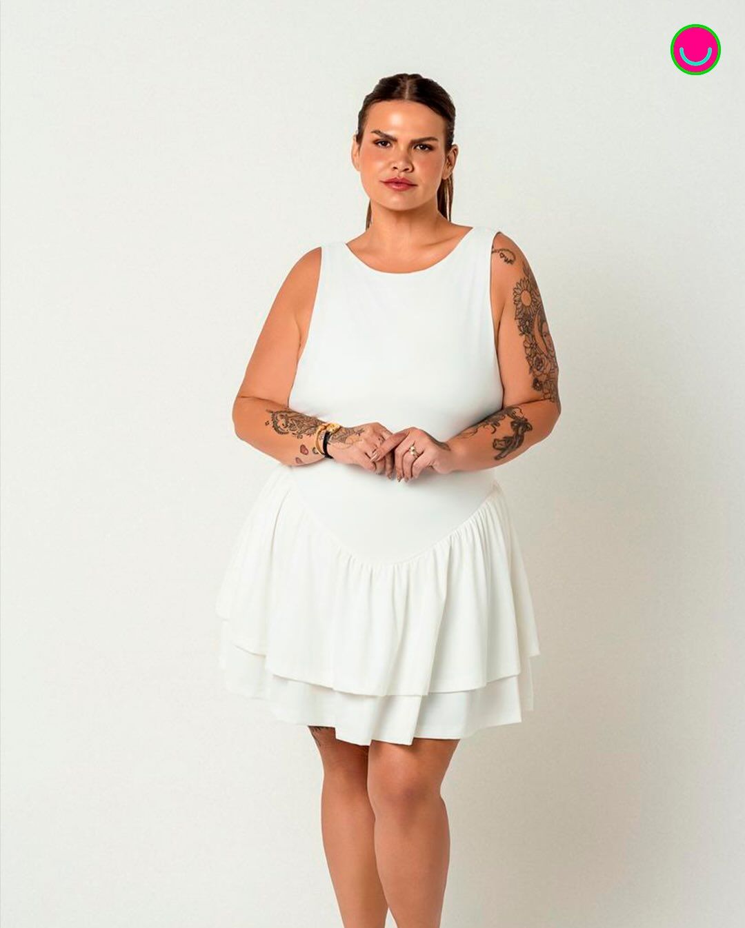 A influenciadora tamb&eacute;m ressaltou que sua rela&ccedil;&atilde;o com o pr&oacute;prio corpo n&atilde;o mudou em termos de aceita&ccedil;&atilde;o. | Foto: Anderson Macedo/gshow