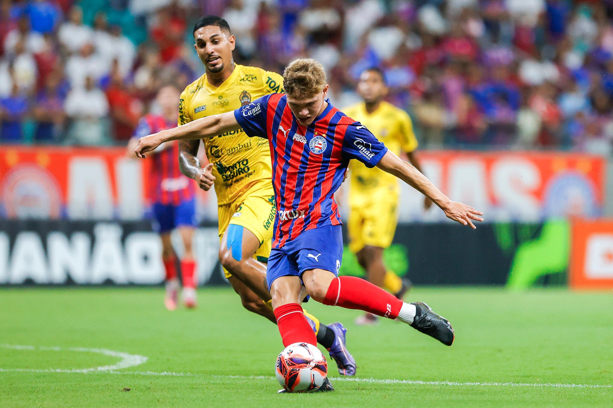 Na etapa final, o Bahia manteve a posse de bola. | Foto: Rafael Rodrigues/EC Bahia