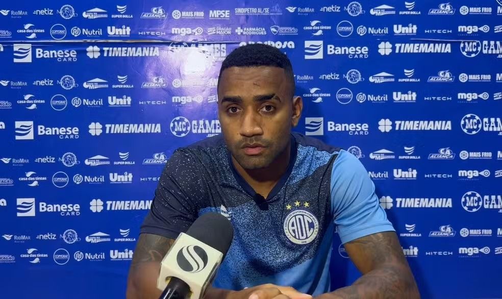 Dionísio jogou 23 partidas pelo Confiança | Foto: TV Dragão