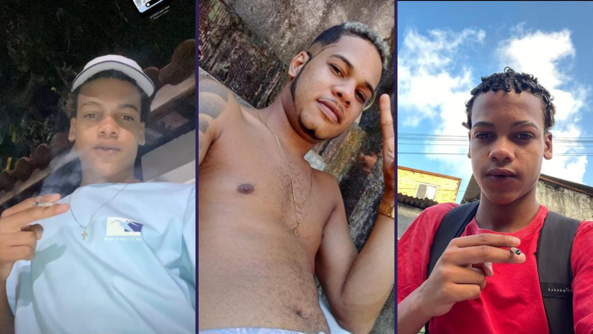 Tr&ecirc;s homens morreram ap&oacute;s um confronto com policiais militares na madrugada deste s&aacute;bado (27), no bairro de Santa Cruz, em Salvador. | Foto: Redes Sociais