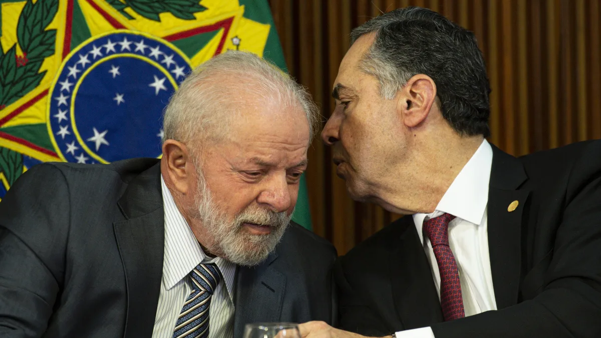 Lula e Barroso. Foto: Marcelo Camargo / Agencia Brasil