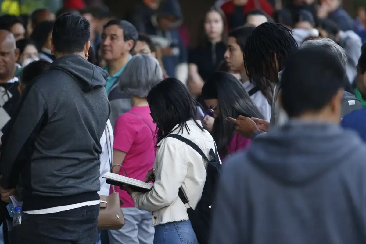 CNU 2025 teve 20% de abstenção nas provas discursivas, de acordo com o Ministério de Gestão e Inovação em Serviços Públicos (MGI). Foto: Paulo Pinto / Agência Brasil