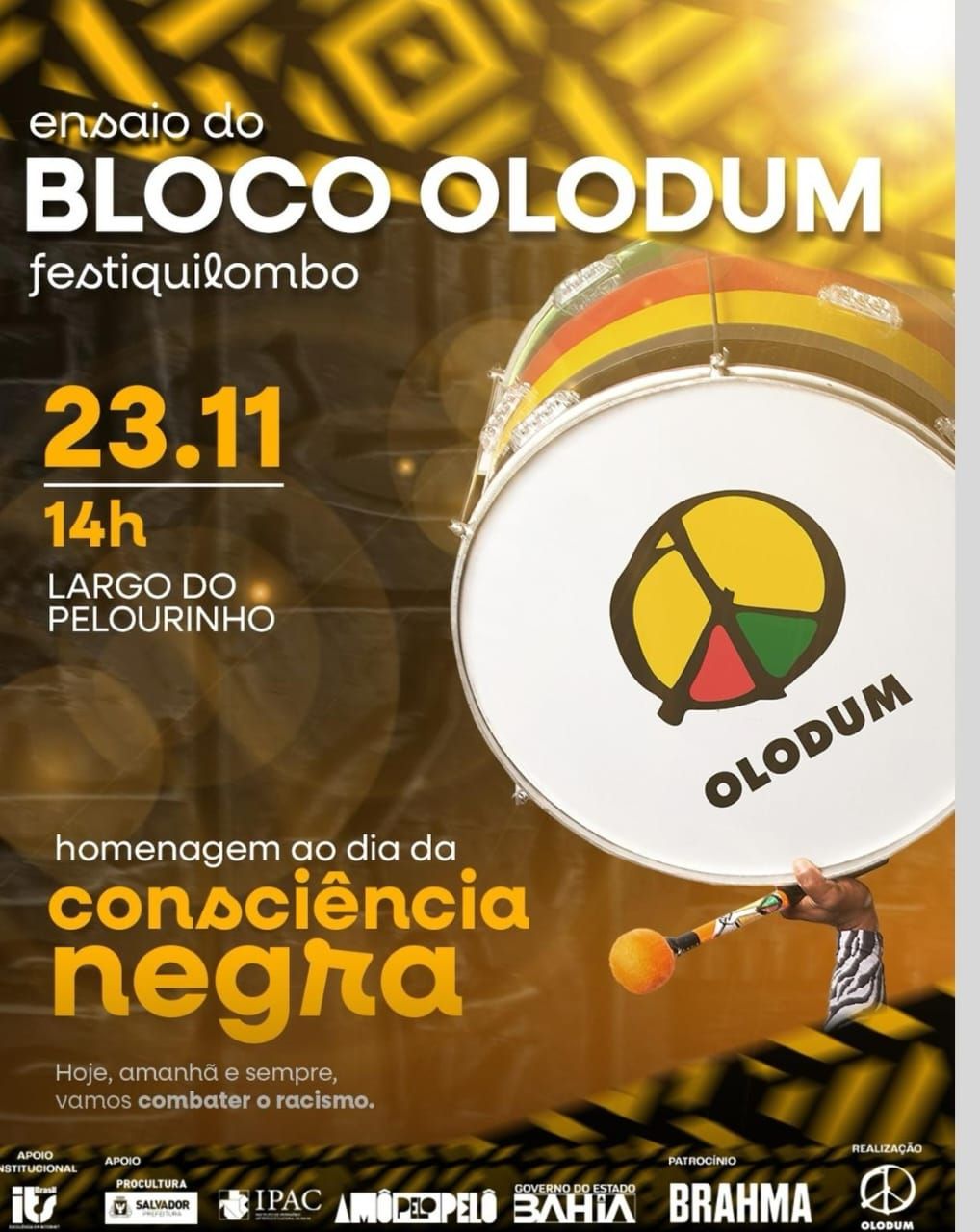 Criado em 1983, o Festiquilombo nasceu inspirado na luta de Zumbi dos Palmares. | Foto: Divulgação