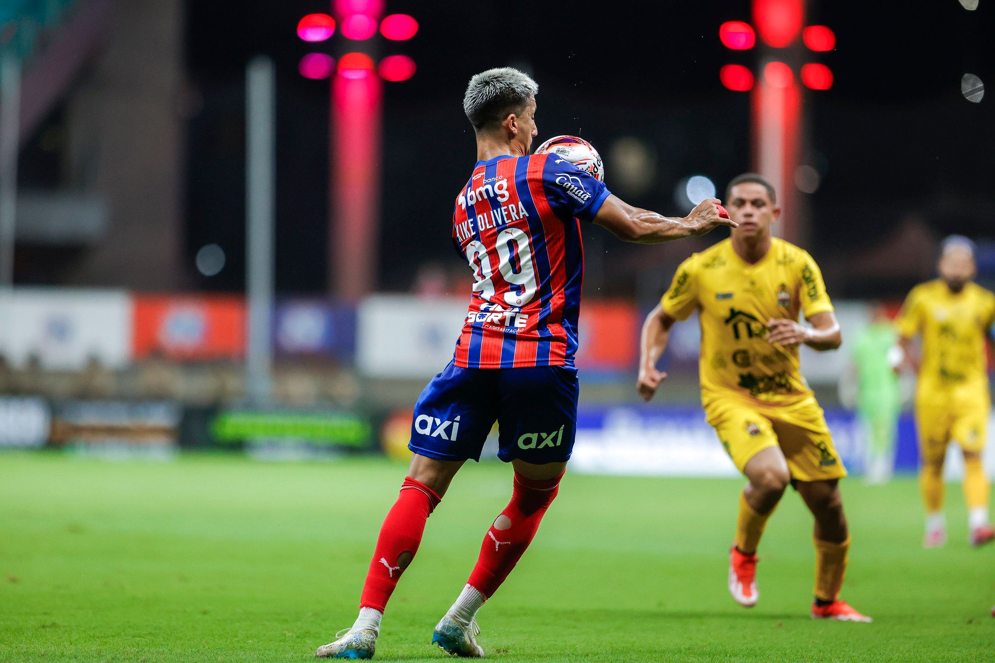 O Bahia foi superior desde os primeiros minutos e construiu a vit&oacute;ria ainda no primeiro tempo. | Foto: Rafael Rodrigues/EC Bahia