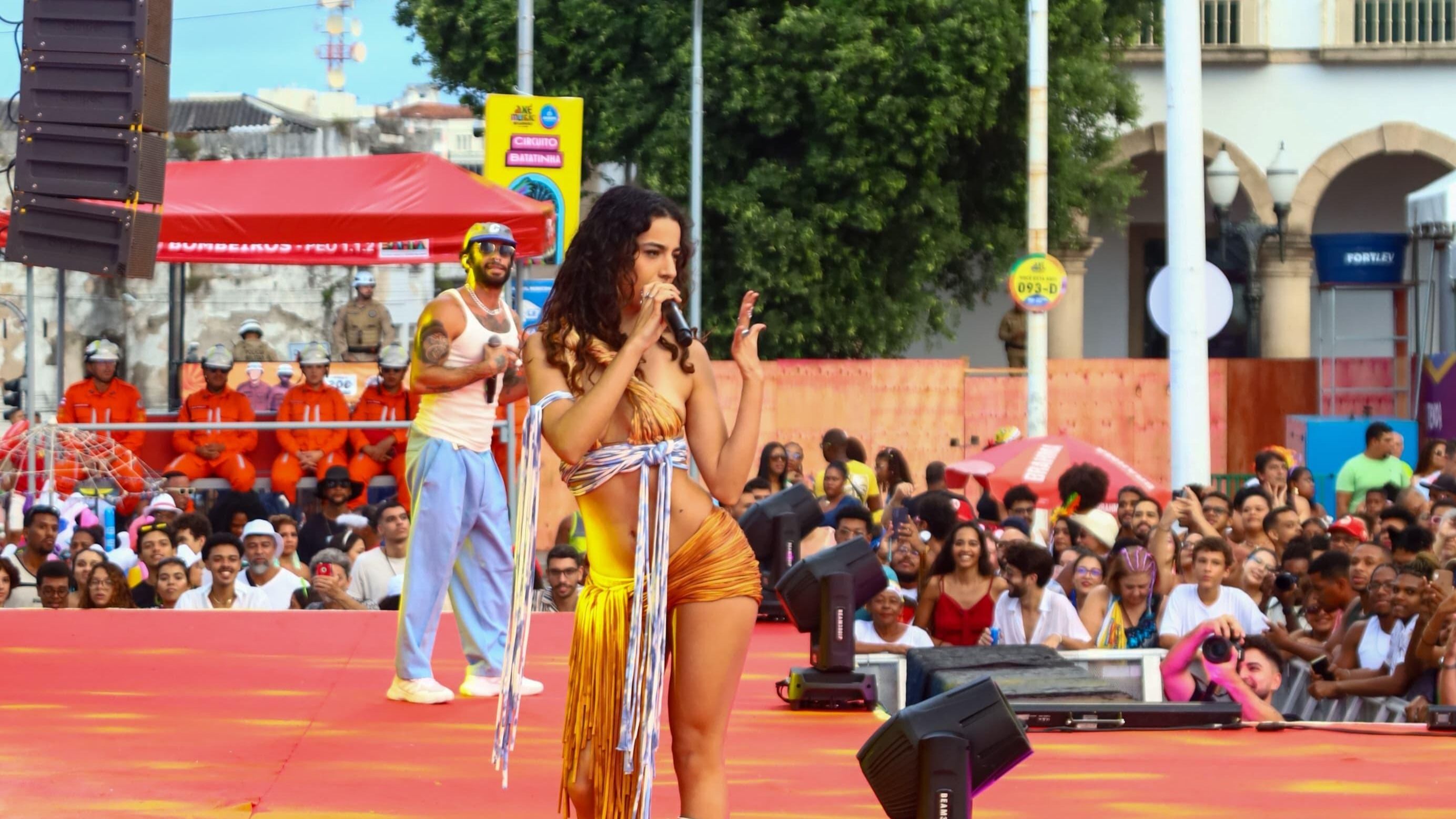Marina Sena foi uma das atra&ccedil;&otilde;es no Centro, em 2025 | Foto: Jefferson Dias/Secom