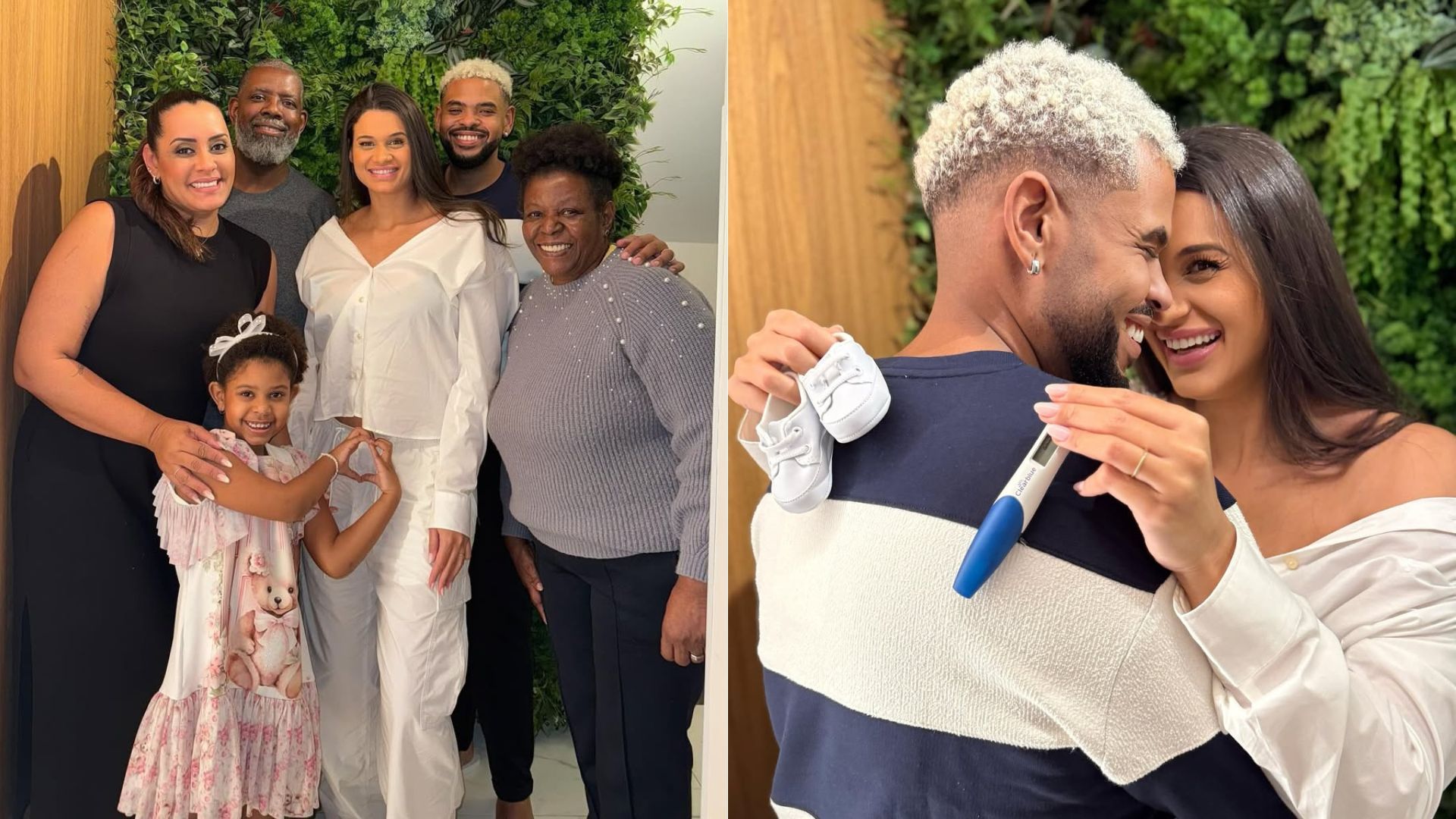 Nas redes sociais, Péricles comemorou que vai ser avô | Fotos: Instagram
