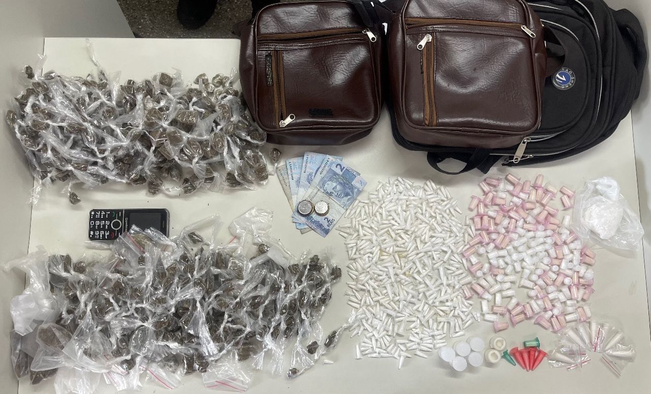 Materiais apreendidos em Marechal Rondon | Foto: BPT-BTS