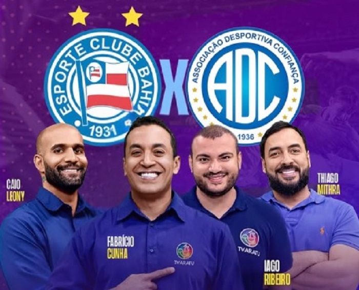 Copa do Nordeste na TV Aratu. Foto: Reprodução | Instagram
