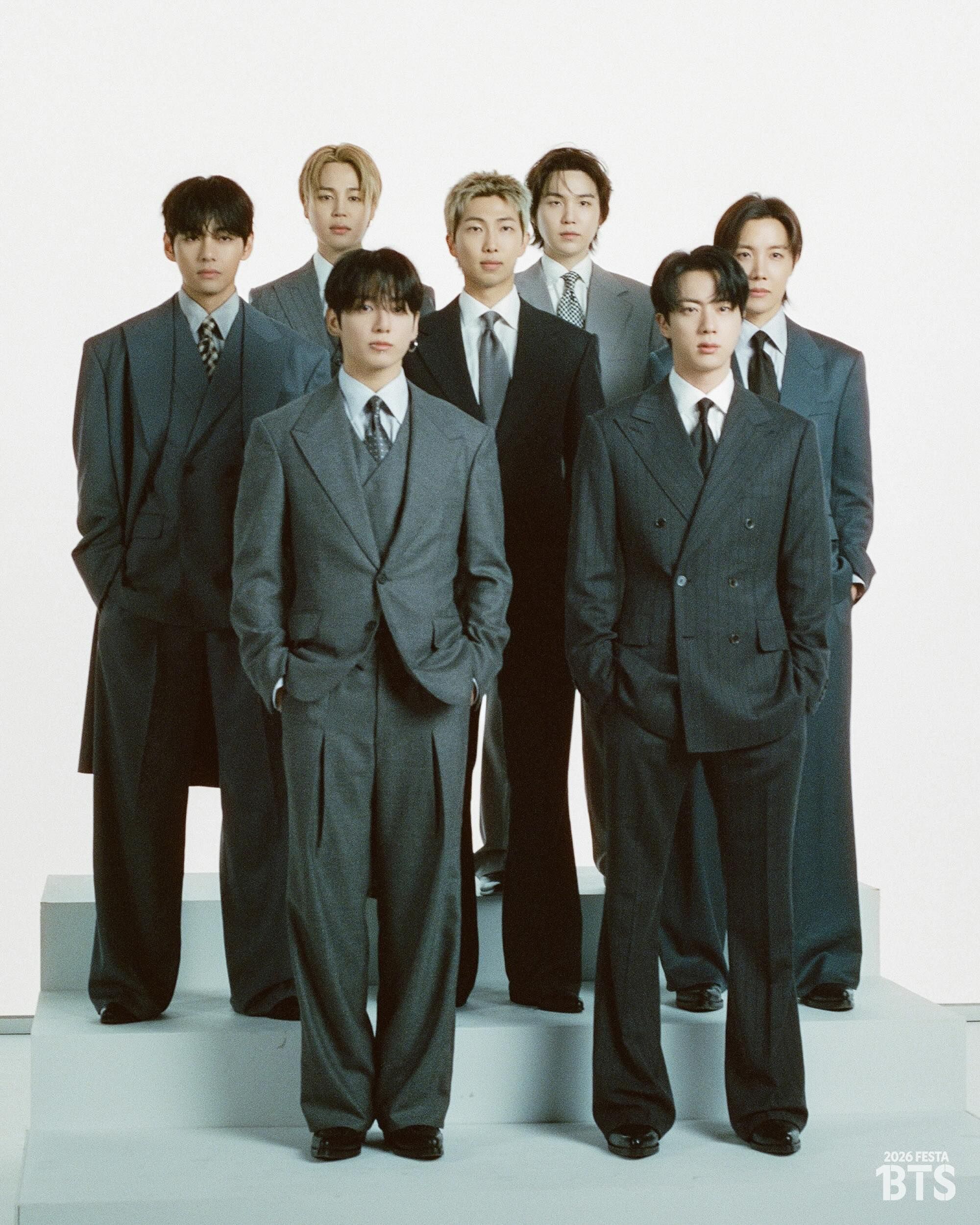 O BTS recebeu tr&ecirc;s indica&ccedil;&otilde;es consecutivas ao Grammy entre 2021 e 2023, na categoria Melhor Performance de Duo ou Grupo Pop. | Foto: Divulga&ccedil;&atilde;o/BTS